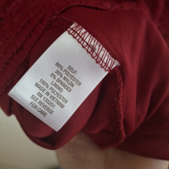 2X Lace Knit Button Back 3/4 Sleeve Scoop Neck Top - Picture 5 of 6